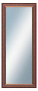 DANTIK - Zrkadlo v rámu, rozmer s rámom 50x120 cm z lišty ANGLIE hnedá Au Linka (612)