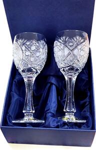 Bohemia Crystal Ručne brúsené poháre na víno 130ml (set po 2ks)