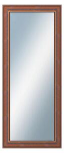 DANTIK - Zrkadlo v rámu, rozmer s rámom 50x120 cm z lišty ANGLIE hnedá (561)