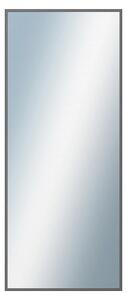 DANTIK - Zrkadlo v rámu, rozmer s rámom 50x120 cm z lišty Hliník grafit drásaná (7269224)