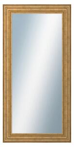 DANTIK - Zrkadlo v rámu, rozmer s rámom 50x100 cm z lišty HRAD zlatá patina (2822)