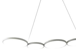 LED Luster na lanku OLYMPIA 5xLED/10W/230V šedá