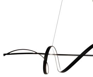 LED Luster na lanku SASH LED/36W/230V čierna