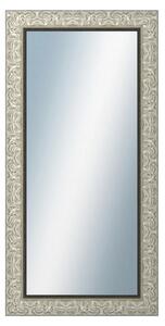 DANTIK - Zrkadlo v rámu, rozmer s rámom 50x100 cm z lišty PRAHA strieborná (2751)