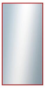 DANTIK - Zrkadlo v rámu, rozmer s rámom 50x100 cm z lišty Hliník červená (7269210)