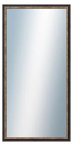 DANTIK - Zrkadlo v rámu, rozmer s rámom 50x100 cm z lišty TRITON čierna (2139)
