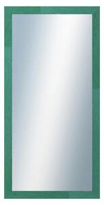 DANTIK - Zrkadlo v rámu, rozmer s rámom 50x100 cm z lišty RETRO zelená (2535)