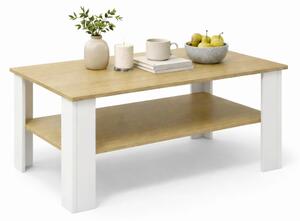 KONFERENČNÝ STOLÍK, biela, dub medový, kompozitné drevo, 100/55/44 cm Livetastic - Stolíky do obývačky, Online Only