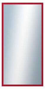 DANTIK - Zrkadlo v rámu, rozmer s rámom 50x100 cm z lišty PERLA červená lesklá (2878)