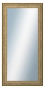 DANTIK - Zrkadlo v rámu, rozmer s rámom 50x100 cm z lišty HRAD strieborná patina (2823)