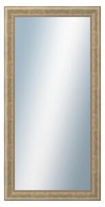 DANTIK - Zrkadlo v rámu, rozmer s rámom 50x100 cm z lišty KŘÍDLO malé strieborné patina (2775)