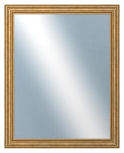 DANTIK - Zrkadlo v rámu, rozmer s rámom 80x100 cm z lišty HRAD zlatá patina (2822)