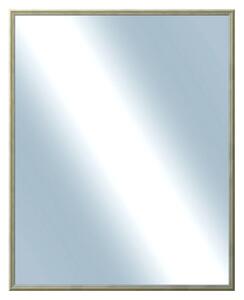 DANTIK - Zrkadlo v rámu, rozmer s rámom 80x100 cm z lišty Y-ka žltá linka (3127)