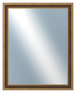 DANTIK - Zrkadlo v rámu, rozmer s rámom 80x100 cm z lišty KLASIK hnedá (3004)