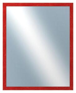 DANTIK - Zrkadlo v rámu, rozmer s rámom 80x100 cm z lišty RETRO červená (2534)