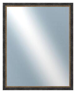 DANTIK - Zrkadlo v rámu, rozmer s rámom 80x100 cm z lišty CARRARA hnedočierna (2948)
