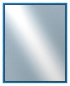 DANTIK - Zrkadlo v rámu, rozmer s rámom 80x100 cm z lišty BOX modrá morená (1753)