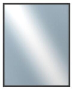 DANTIK - Zrkadlo v rámu, rozmer s rámom 80x100 cm z lišty Hliník čierna (7005021)