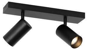 Moderné stropné bodové svietidlo čierne nastaviteľné 2-svetlo - Jeana Luxe