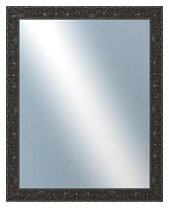 DANTIK - Zrkadlo v rámu, rozmer s rámom 80x100 cm z lišty PRAHA čierna (2753)