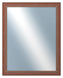 DANTIK - Zrkadlo v rámu, rozmer s rámom 80x100 cm z lišty ANGLIE hnedá (561)