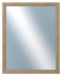 DANTIK - Zrkadlo v rámu, rozmer s rámom 80x100 cm z lišty KŘÍDLO malé zlaté patina (2774)