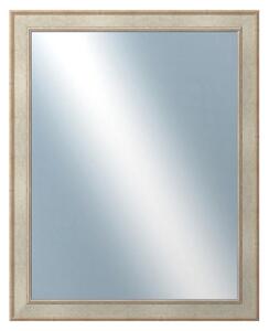 DANTIK - Zrkadlo v rámu, rozmer s rámom 80x100 cm z lišty TOOTH strieborná (2779)