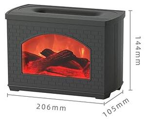 Aróma difuzer Fireplace Flame čierny