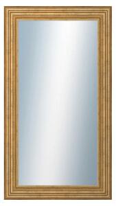 DANTIK - Zrkadlo v rámu, rozmer s rámom 50x90 cm z lišty HRAD zlatá patina (2822)