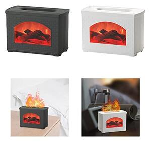 Aróma difuzer Fireplace Flame čierny