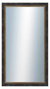 DANTIK - Zrkadlo v rámu, rozmer s rámom 50x90 cm z lišty CARRARA hnedočierna (2948)