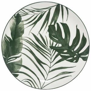 Porcelánový tanier Leafs, (fi) 26 cm, listy, sada 6ks