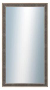 DANTIK - Zrkadlo v rámu, rozmer s rámom 50x90 cm z lišty TOOTH malá striebornočierna (3164)
