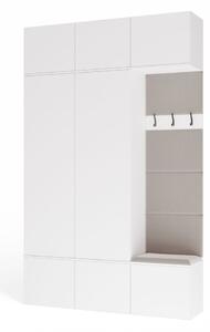 TP Living Předsíňová stěna Haga 2Sz1W 150 cm bílá
