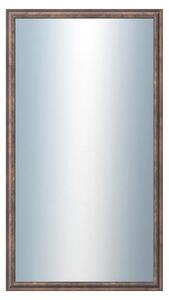DANTIK - Zrkadlo v rámu, rozmer s rámom 50x90 cm z lišty TRITON meď antik (2141)