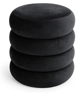 Ak furniture Taburet Snuggo II černý