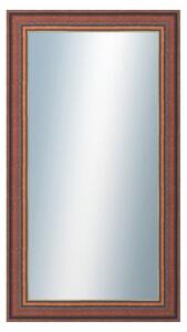 DANTIK - Zrkadlo v rámu, rozmer s rámom 50x90 cm z lišty ANGLIE hnedá Au Linka (612)