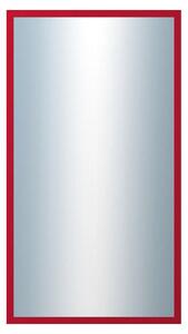 DANTIK - Zrkadlo v rámu, rozmer s rámom 50x90 cm z lišty PERLA červená lesklá (2878)