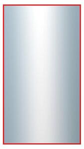 DANTIK - Zrkadlo v rámu, rozmer s rámom 50x90 cm z lišty Hliník červená (7001098)