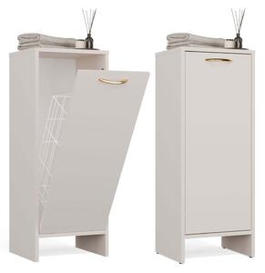 TP Living Spodní koupelnová skříňka s košem na prádlo Nina 1K 35 cm kašmírová