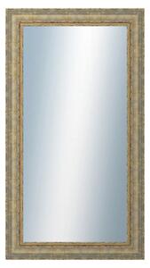 DANTIK - Zrkadlo v rámu, rozmer s rámom 50x90 cm z lišty ZVRATNÁ bielozlatá plast (3067)