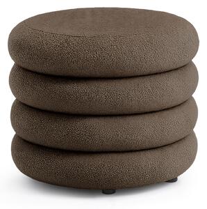 Ak furniture Taburet Mollis hnedý