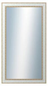 DANTIK - Zrkadlo v rámu, rozmer s rámom 50x90 cm z lišty DOPRODEJMETAL bielozlatá (3023)