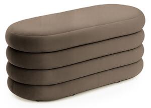 Ak furniture Taburet Puffo II hnědý