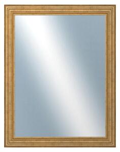 DANTIK - Zrkadlo v rámu, rozmer s rámom 70x90 cm z lišty HRAD zlatá patina (2822)