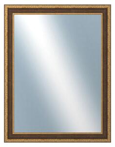 DANTIK - Zrkadlo v rámu, rozmer s rámom 70x90 cm z lišty KLASIK hnedá (3004)