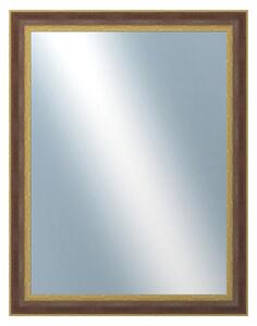 DANTIK - Zrkadlo v rámu, rozmer s rámom 70x90 cm z lišty ZVRATNÁ červenozlatá plast (3069)