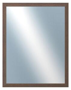DANTIK - Zrkadlo v rámu, rozmer s rámom 70x90 cm z lišty RETRO hnedá (3144)