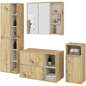 Ak furniture Kúpeľňová zostava VAMI II dub artisan/kašmírová