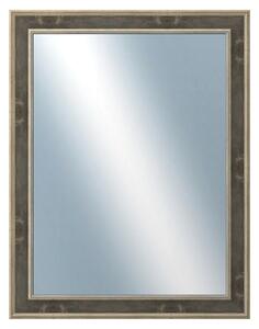 DANTIK - Zrkadlo v rámu, rozmer s rámom 70x90 cm z lišty TOOTH zlatá čierna (2780)